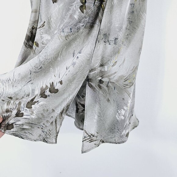 Vtg Y2K Victoria Secret Babydoll Silk Slip Dress M Gray Grassland Coquette Fairy - Picture 11 of 16